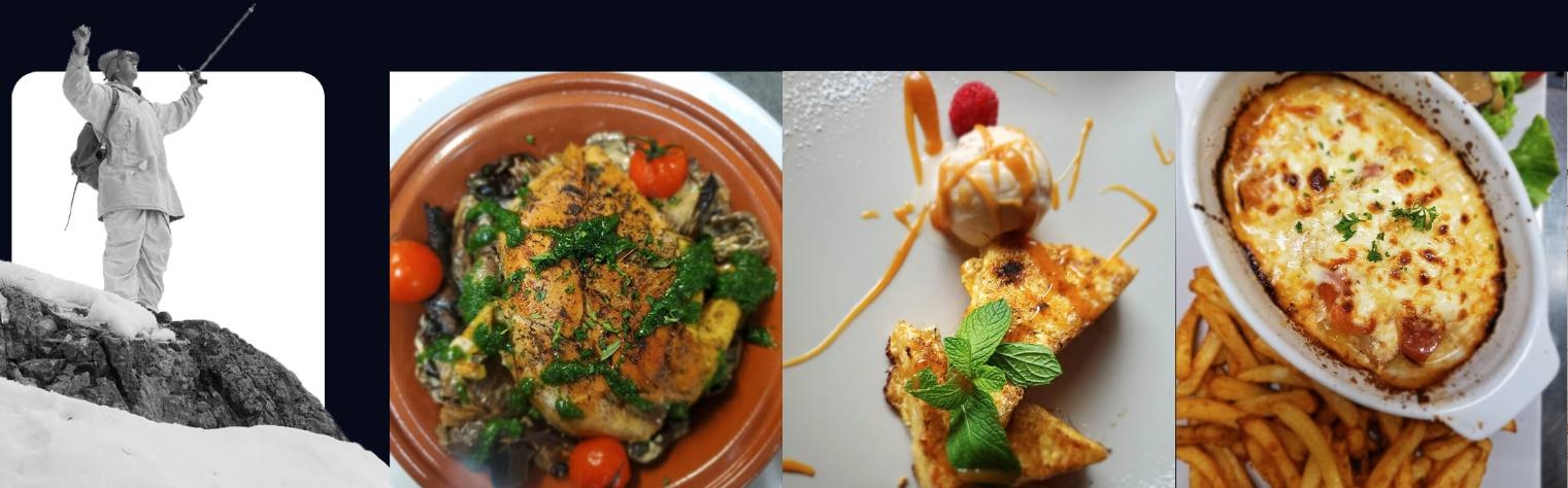 Le restaurant - La Crèmerie des Aiguilles - Chamonix - Restaurant Chamonix vue Mont Blanc